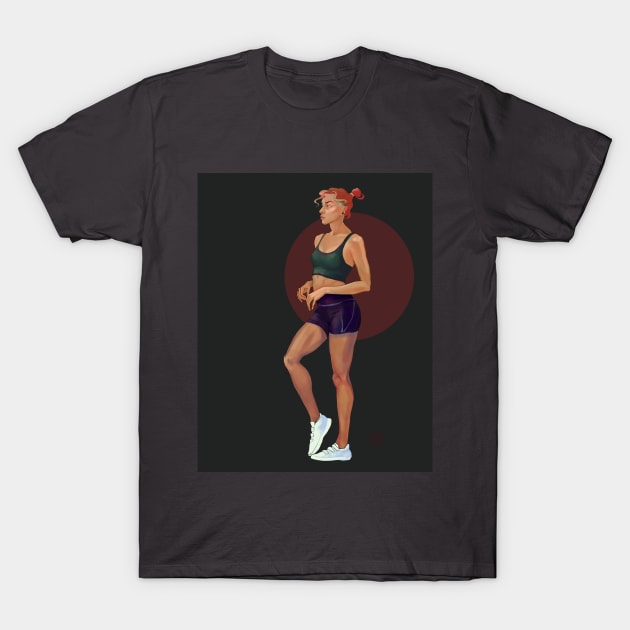 sports girl T-Shirt by Maryna